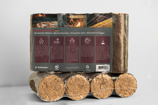Buchenbriketts Premium 6kg - Komplettladung (24 Paletten) - ABHOLER Malchow