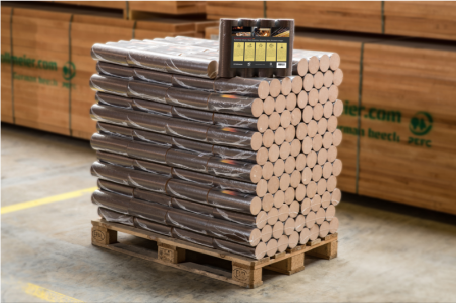 Buchenbriketts Premium Plus 10 kg - Komplettladung (24 Paletten) - LIEFERUNG