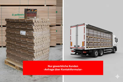 Buchenbriketts Premium Plus - Komplettladung (24 Paletten)